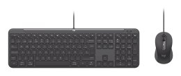 Logitech 920-013343 klawiatura Dołączona myszka Dom/Biuro USB QWERTZ Niemiecki Grafitowy