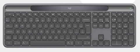 Logitech Signature Slim Solar+ K980 for Business klawiatura Uniwersalne RF Wireless + Bluetooth QWERTZ Niemiecki Grafitowy