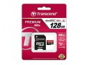 SD microSD Card 128GB Transcend SDXC UHS1 w/adapter