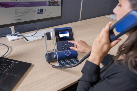 Alcatel-Lucent Enterprise ALE-300 telefon VoIP Niebieski LCD