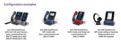 Alcatel-Lucent Enterprise ALE-300 telefon VoIP Niebieski LCD