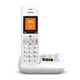 Gigaset E390A Telefon w systemie DECT Nazwa i identyfikacja dzwoniącego Biały
