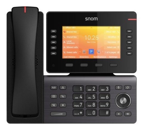Snom D892M telefon VoIP Czarny TFT Wi-Fi