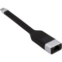 Techly ICOC USBC-RJ45 kabel sieciowy Czarny 0,144 m