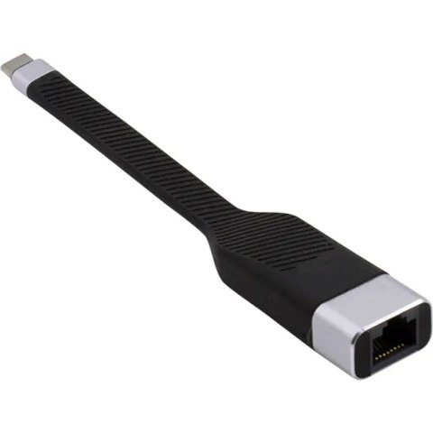 Techly ICOC USBC-RJ45 kabel sieciowy Czarny 0,144 m