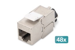 Digitus Moduł Keystone CAT 6A, ekranowany z inteligentnym menedżerem kabli - 48 szt.