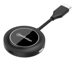 Manhattan 208444 przedłużacz AV Nadajnik AV Czarny