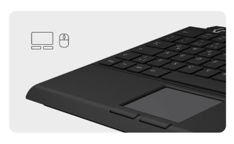 KeySonic KSK-5210ELU (DE) klawiatura Dom USB QWERTZ Niemiecki Czarny
