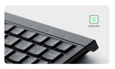 KeySonic KSK-3211ELU (DE) klawiatura Dom USB QWERTZ Niemiecki Czarny