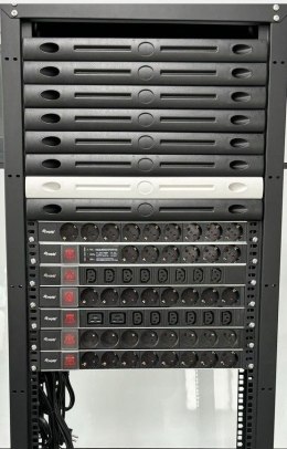 Equip 333319 rozdzielacz zasilania PDU 6 x gniazdo sieciowe 1U Czarny