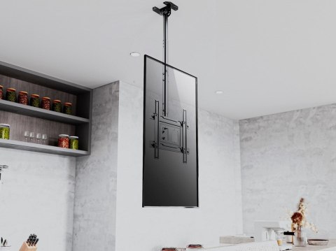 Equip 650321 uchwyt do tablic informacyjnych 177,8 cm (70") Czarny