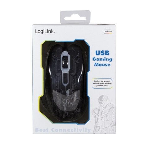 LogiLink Mysz USB dla graczy, 2400 DPI, czarna