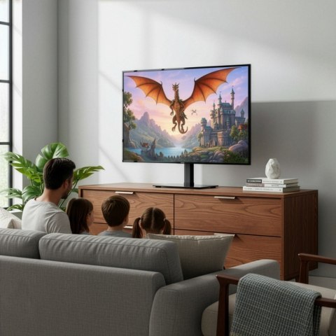 Maclean Uniwersalny stojak, max 35kg MC-132 na szafke RTV, obrót 20 stopni, dla TV 32-55''