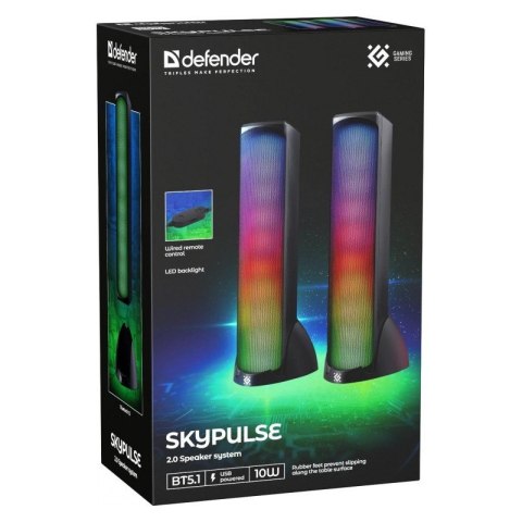 Defender Głośniki komputerowe SKYPULSE 2.0 60W + bluetooth RGB
