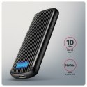 AXAGON EEM2-SC Obudowa zewnętrzna aluminiowa bezśrubowa USB-C 3.2 Gen 2 10Gbps - M.2 NVMe SSD, długość 30 do 80 mm szary