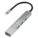 LogiLink HUB USB3.2 3xUSB-A, 1x RJ45 Gigabit Ethernet