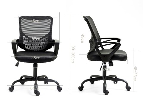 Activejet Fotel biurowy YK507 czarny