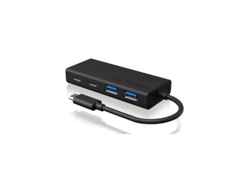 ICY BOX IB-HUB1426-CPD USB 3.2 Gen 1 (3.1 Gen 1) Type-C 5000 Mbit/s Czarny