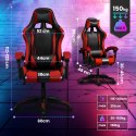 Extralink Gaming | Fotel gamingowy | biurowy, obrotowy, kubełkowy, czarno-czerwony, G-522