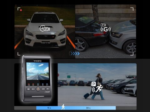 Wideorejestrator VIOFO A329S 3CH GPS 4K HDR
