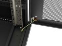 LANBERG SZAFA INSTALACYJNA RACK STOJĄCA 19" 24U 600X600 CZARNA DRZWI PERFOROWANE LCD (FLAT PACK) V2