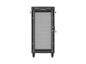 LANBERG SZAFA INSTALACYJNA RACK STOJĄCA 19" 24U 600X600 CZARNA DRZWI PERFOROWANE LCD (FLAT PACK) V2