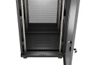 LANBERG SZAFA INSTALACYJNA RACK STOJĄCA 19" 24U 600X600 CZARNA DRZWI PERFOROWANE LCD (FLAT PACK) V2