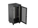 LANBERG SZAFA INSTALACYJNA RACK STOJĄCA 19" 24U 600X600 CZARNA DRZWI PERFOROWANE LCD (FLAT PACK) V2