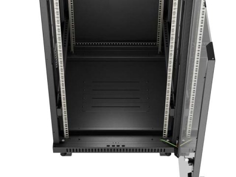 LANBERG SZAFA INSTALACYJNA RACK STOJĄCA 19" 24U 600X800 CZARNA DRZWI PRZESZKLONE LCD (FLAT PACK) V2