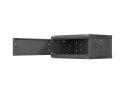 LANBERG SZAFA INSTALACYJNA RACK WISZĄCA 19" 4U 600X450 CZARNA DRZWI METALOWE (FLAT PACK)