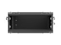 LANBERG SZAFA INSTALACYJNA RACK WISZĄCA 19" 4U 600X450 CZARNA DRZWI METALOWE (FLAT PACK)