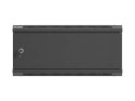 LANBERG SZAFA INSTALACYJNA RACK WISZĄCA 19" 4U 600X600 CZARNA DRZWI METALOWE (FLAT PACK)
