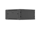 LANBERG SZAFA INSTALACYJNA RACK WISZĄCA 19" 4U 600X600 CZARNA DRZWI METALOWE (FLAT PACK)