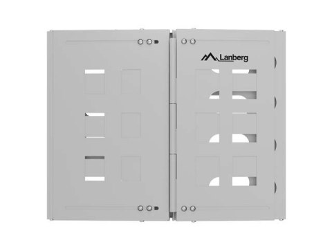 LANBERG UCHWYT ŚCIENNY RACK 19' 8U 497X400/240 SZARY