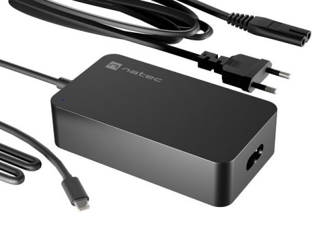 NATEC ZASILACZ ŁADOWARKA GRAYLING GAN USB-C 65W DO LAPTOPÓW, TABLETÓW, TELEFONÓW
