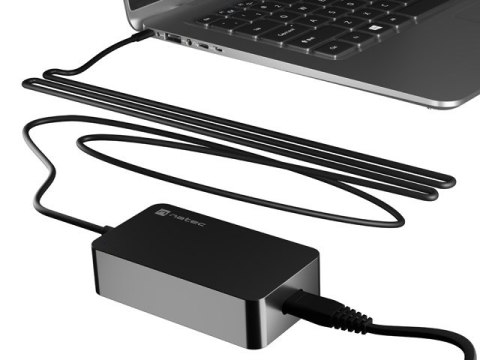 NATEC ZASILACZ ŁADOWARKA GRAYLING GAN USB-C 65W DO LAPTOPÓW, TABLETÓW, TELEFONÓW