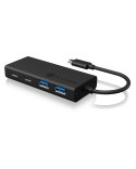 ICY BOX IB-HUB1426-CPD USB 3.2 Gen 1 (3.1 Gen 1) Type-C 5000 Mbit/s Czarny