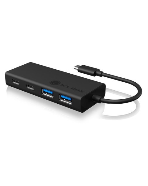 ICY BOX IB-HUB1426-CPD USB 3.2 Gen 1 (3.1 Gen 1) Type-C 5000 Mbit/s Czarny