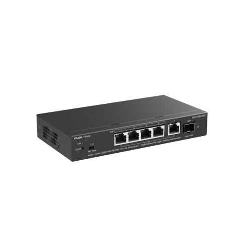 Ruijie Networks RG-ES206MG-P przełącznik sieciowy Zarządzany L2 2.5G Ethernet (100/1000/2500) Obsługa PoE Montaż na biurku/ścian