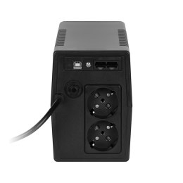 Rebel Nanopower Plus 650 Zasilacz awaryjny UPS | Off-line | Sinusoida| 650VA | 360W | LCD | USB