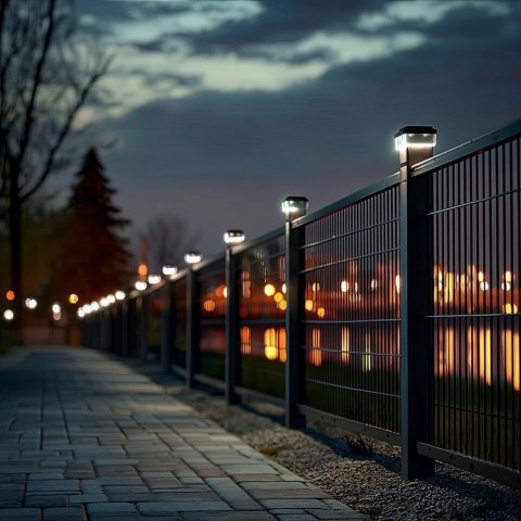 GreenBlue Lampa solarna LED na słupek GB125 WW 60x40mm, 3200K