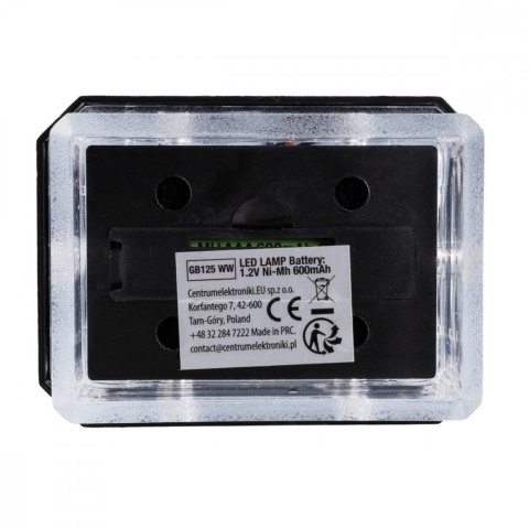 GreenBlue Lampa solarna LED na słupek GB125 WW 60x40mm, 3200K