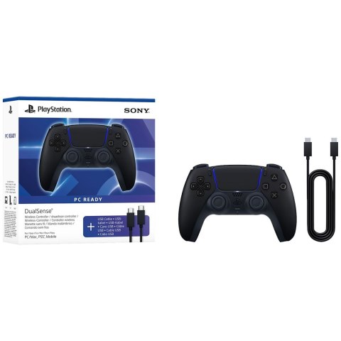 Kontroler bezprzewodowy PS5 SONY DualSense Midnight Black +kabel USB