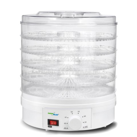Suszarka do grzybów, warzyw i owoców GreenBlue GB190 (250W; kolor biały)