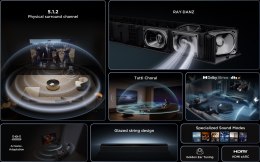 Soundbar TCL Q75HE 5.1.2 kan. 620W Bluetooth 5.3 Dolby Vision Tytanowy (OUTLET)