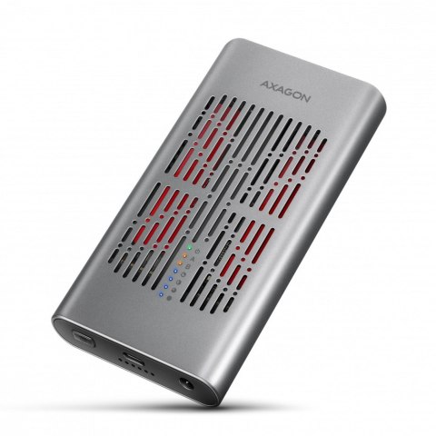 AXAGON EEM2-20GD Obudowa zewnętrzna aluminiowa USB-C 3.2 Gen2x2, Dual NVMe M.2 SSD 20gbps, Clone Master