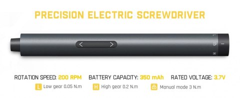 Fanttik Wkrętak akumulatorowy E1 Nex Workstation, zestaw