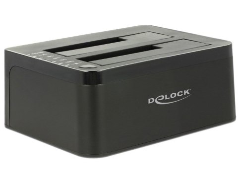 DeLOCK 62661 stacja dokująca do dysków twardych USB 3.2 Gen 1 (3.1 Gen 1) Type-B Czarny