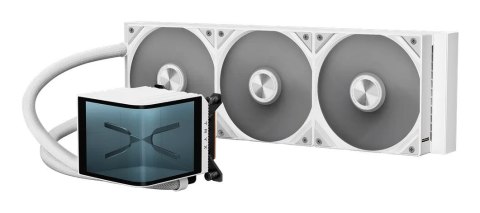 Chłodzenie wodne TRYX PANORAMA 360 AiO z wyświetlaczem 3D AMOLED - 360mm, biały
