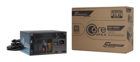 Seasonic CORE GC-850 ATX 3.1 moduł zasilaczy 850 W 20+4 pin ATX Czarny